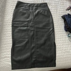 Leather skirt